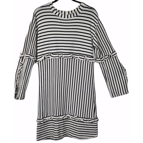 Mads Norgaard Copenhagen Striped Sweater Dress Black White XS - Picture 1 of 7